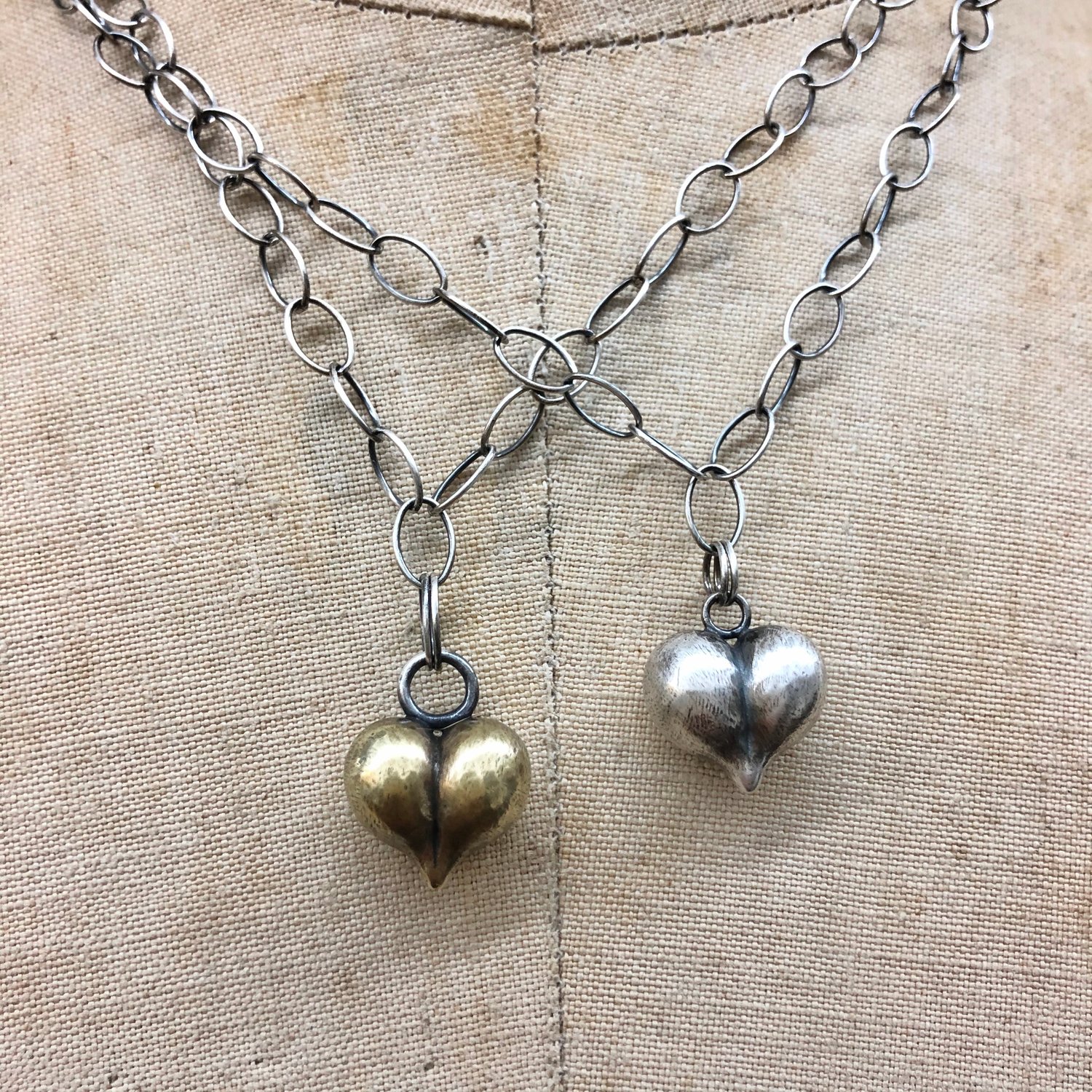 Image of Big cheeky heart necklace 