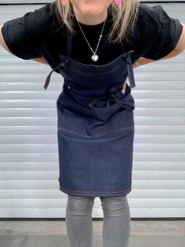 Full Length Denim Apron - unisex