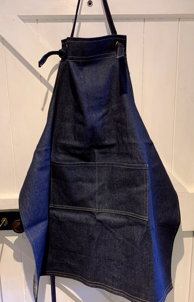 Full Length Denim Apron - unisex