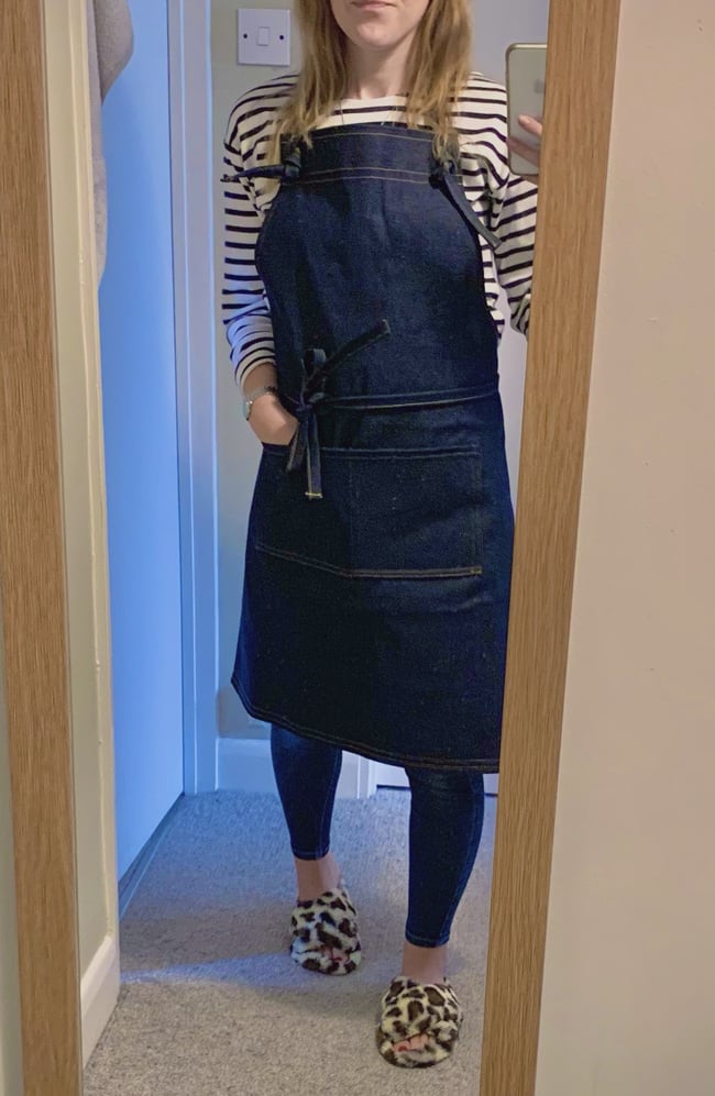 Full Length Denim Apron - unisex