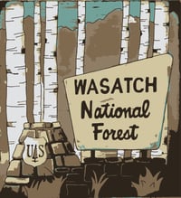 Wasatch NF Sign Print