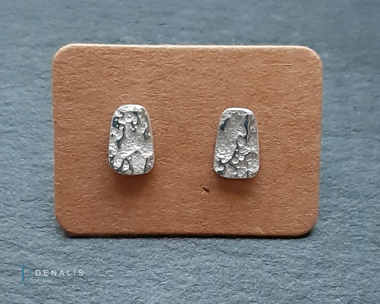 Trapezium stud earrings