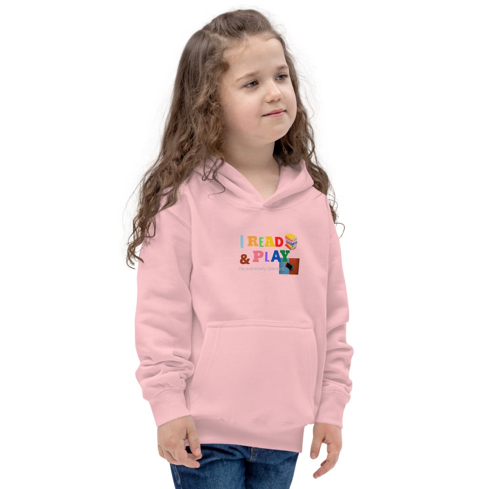 Image of I READ Books & PLAY Video Games Kids Hoodie