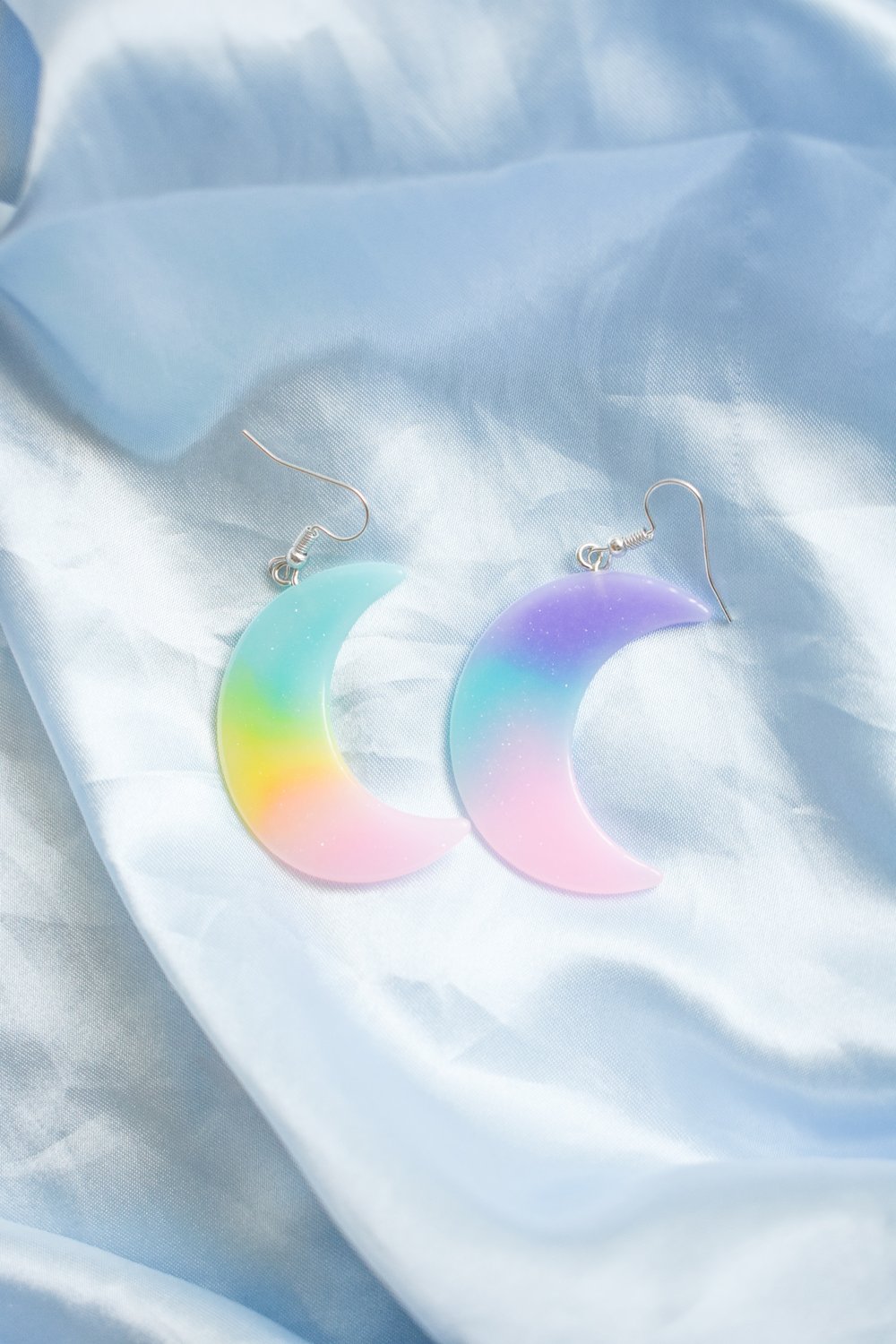 Image of Pastel Moon Earrings