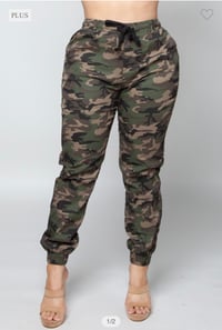 Image 1 of Curvy Mission Accomplished Camo Jogger