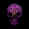 Purple Flower Skull - Giclée