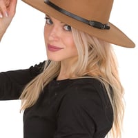 Image 1 of Panama Wide brim Fedora 