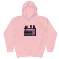 Image 2 of Kids NERDS N GEEKS HOODIE PINK
