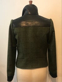 Image 3 of Tweed and leather Marianne zip jacket