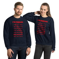 Image 2 of REDDOTT I'M PUZZLING Unisex Sweatshirt RED