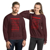 Image 3 of REDDOTT I'M PUZZLING Unisex Sweatshirt RED