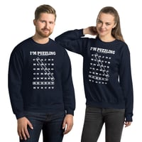 Image 3 of REDDOTT I'M PUZZLING Unisex Sweatshirt White