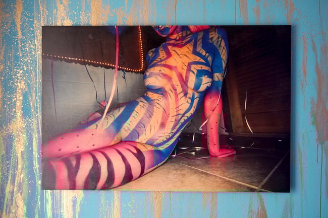 Roller Girl Wood Print