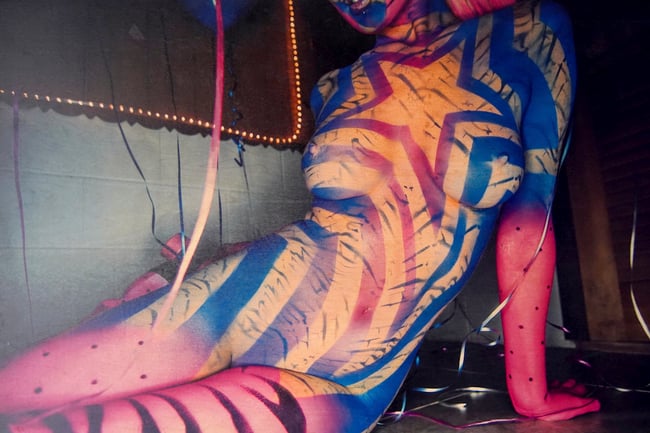 Roller Girl Wood Print