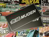Mugen License Plate