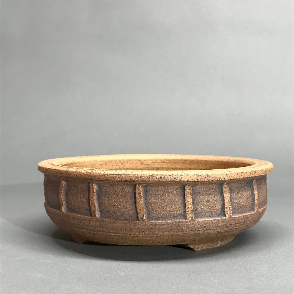 Image of 320 Unglazed Textured Bonsai Pot