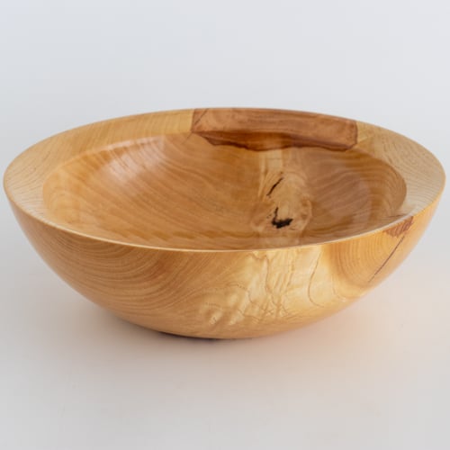 Image of Ash Salad Bowl with Copper Inlay