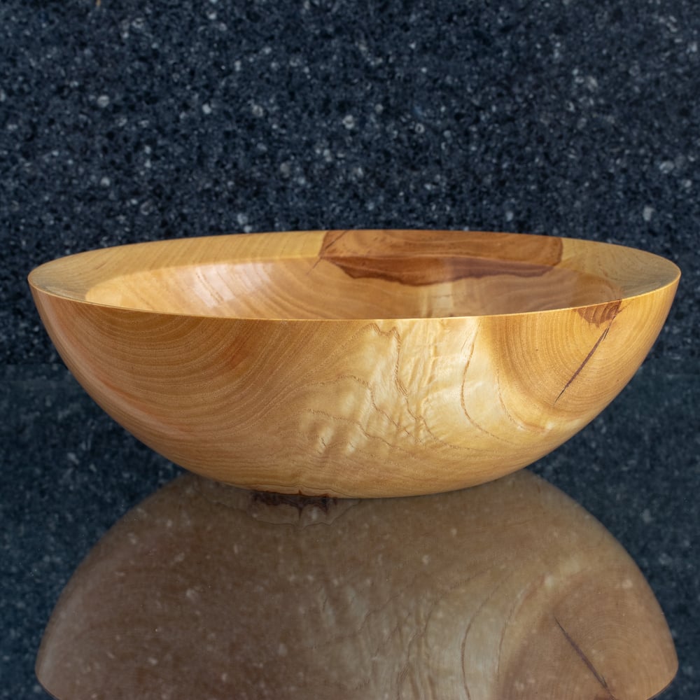Image of Ash Salad Bowl with Copper Inlay