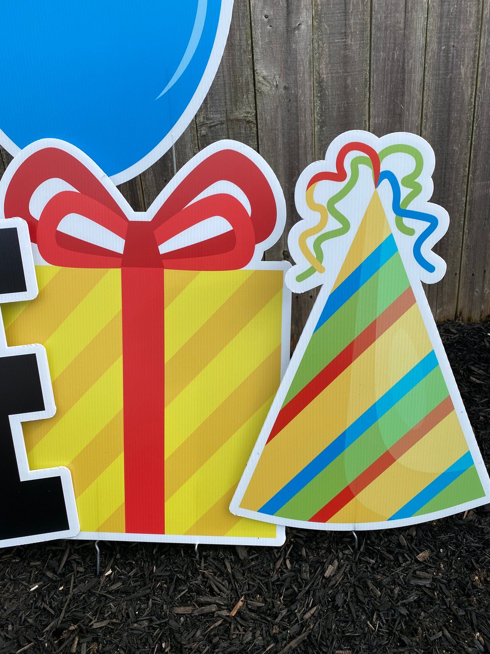 Sports Happy Birthday Yard Card Set with Stakes