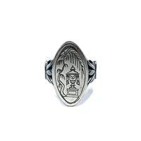 Image 1 of Willow + Urn signet ring in sterling silver or gold