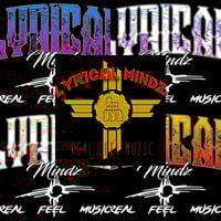 Black T-shirt w/ logo in front and back