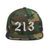 L.A. Spirit 213 Area Code Snapback Hat, 3D Puff Embroidery