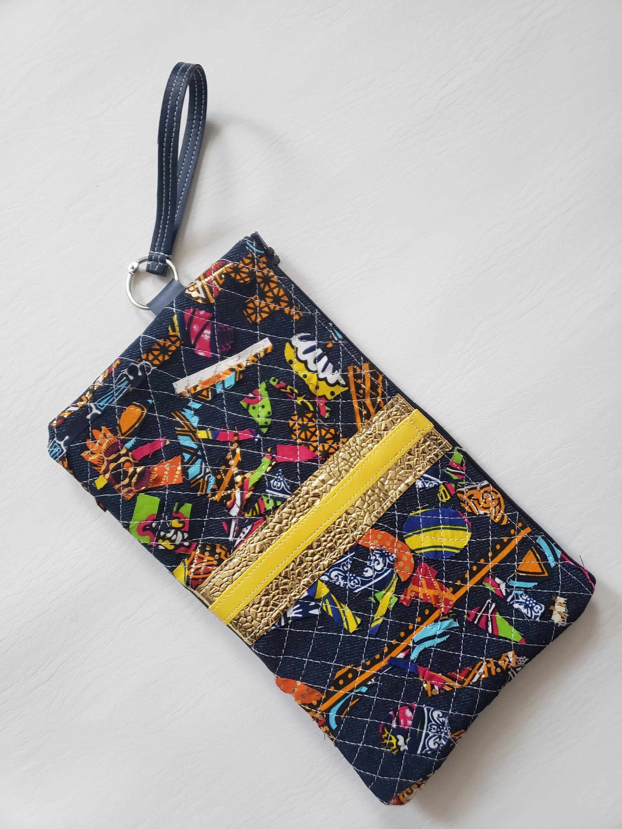 IScream Design — Upcycled clutch with scrap fabric