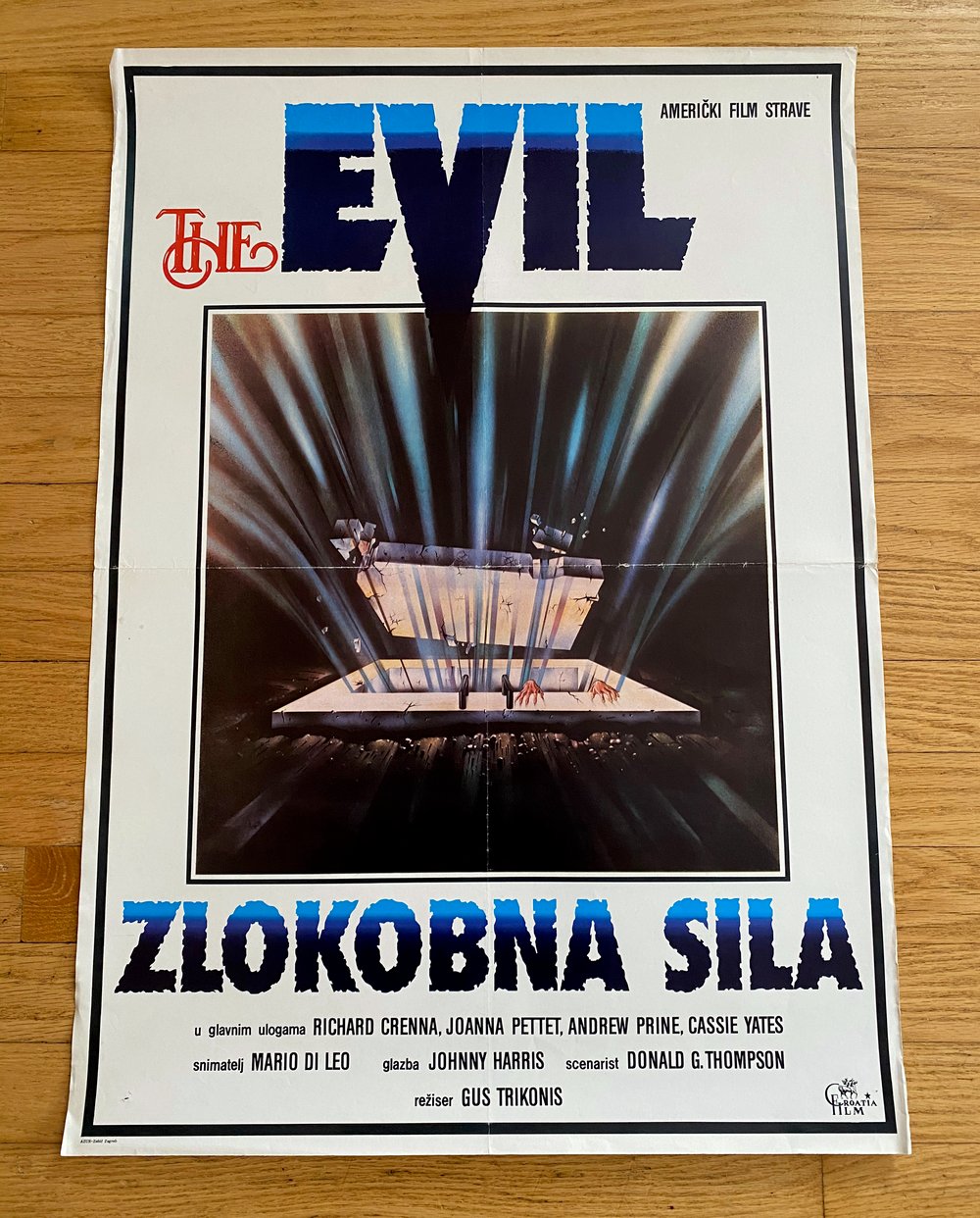 1978 THE EVIL Original Croatian Movie Poster