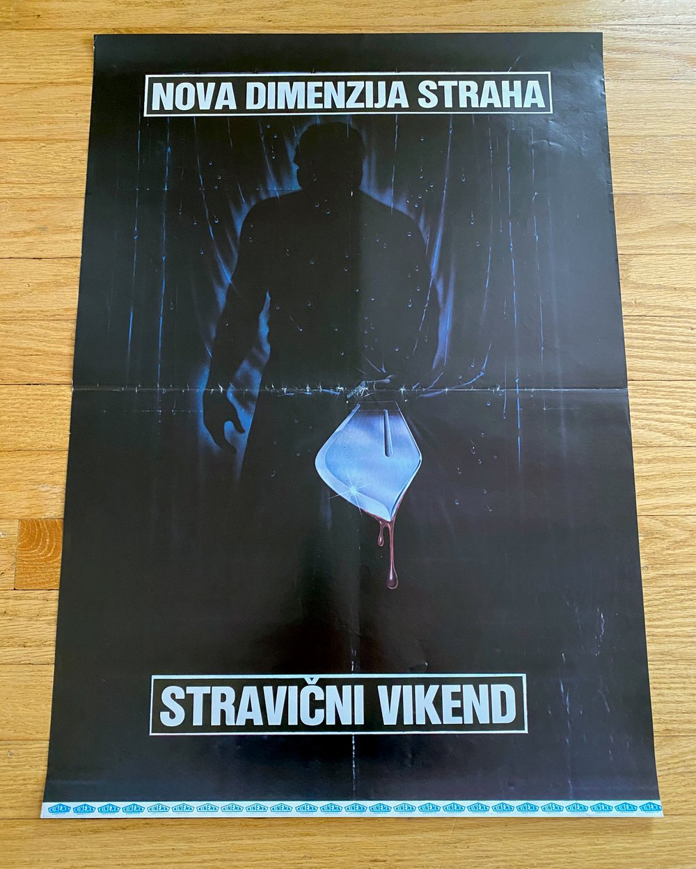 1982 FRIDAY THE 13th PART III 3D Original Yugoslavian Movie Poster