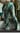 REGULAR AND PLUS SIZE CAMO PRINTED BROKEN HOLE GREEN  PANTS
