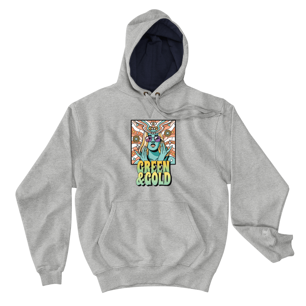 Image of Green & Gold x Champion Hoodie