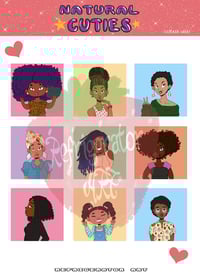 Image 3 of Natural Cuties Sticker Sheet 