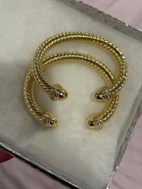 Image 2 of gold puff bangles 