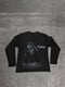 Image of WorldPeace X Keep Your Faith Alive Cross Long Sleeve Thermal Tee Shirt Black Colorway
