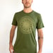 Image of Align Your Heart In The Frequency Of Love | Unisex Hemp Tshirt | Earth Green