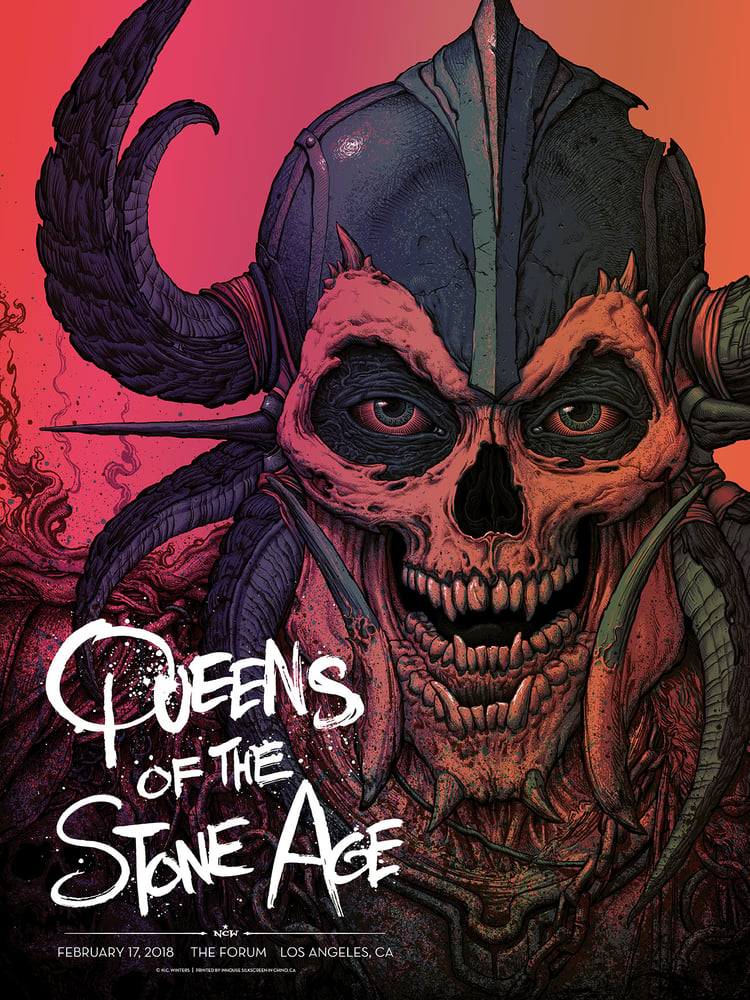 Image of Queens of the Stone Age: L.A. Forum Gig Poster