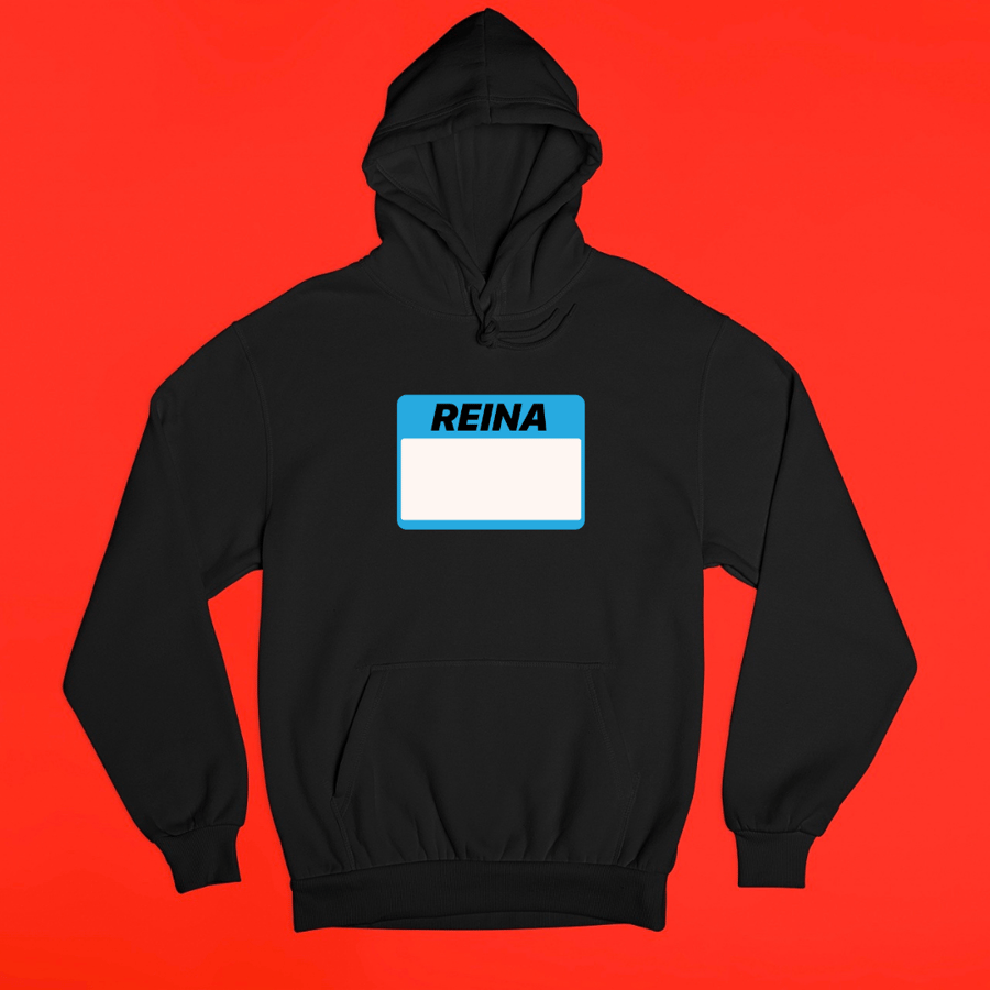 Image of REINA PRONOUN HOODIE BLACK