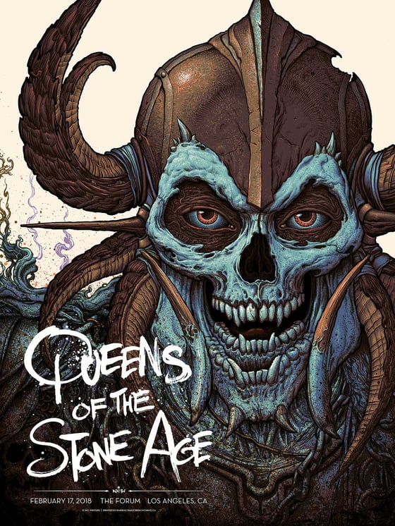 Image of Queens of the Stone Age: L.A. Forum Gig Poster