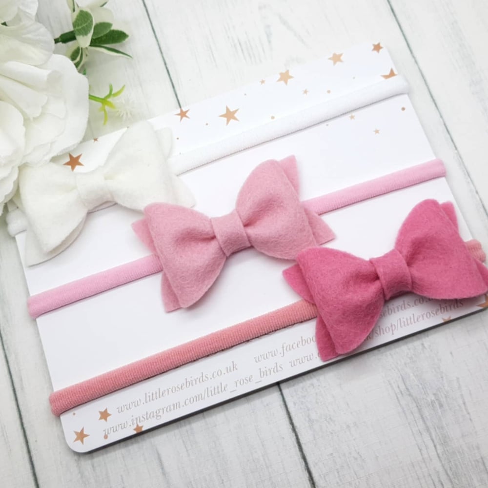 CHOOSE YOUR COLOUR - Small Pinch Bows 