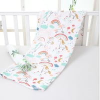 Unicorn & Rainbow Extra Large Bamboo Muslin