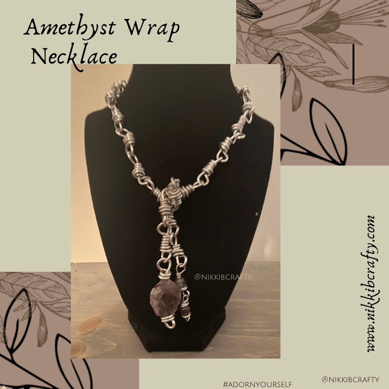 Image of Amethyst Wrap Necklace 
