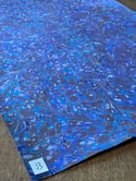 Marbled Paper Azure Blue & Royal Blue 1/2 sheets