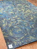 Marbled Paper Imperial Blue 1/2 sheets