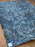 Marbled Paper Imperial Blue 1/2 sheets