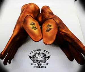 Image of One off Indian Custom leather gloves