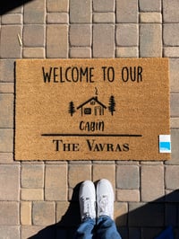 Welcome to our cabin mat