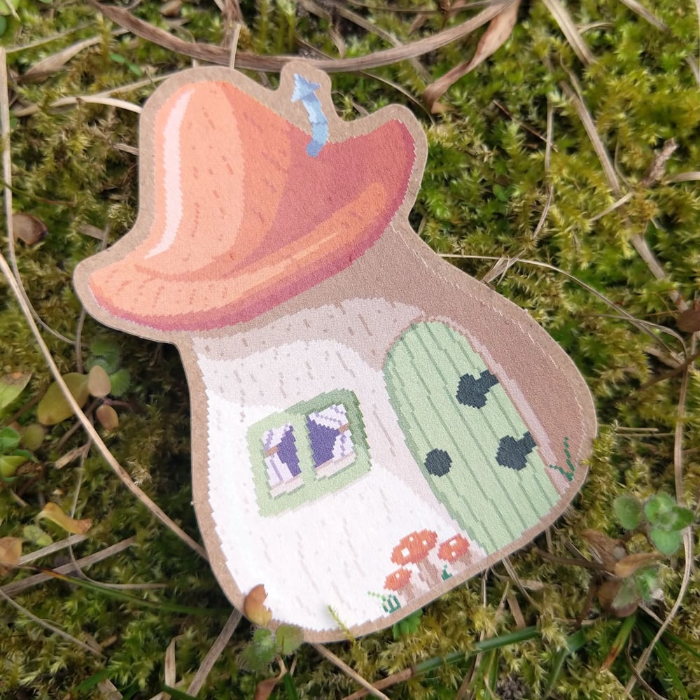 Image of Mushroom House Sticker