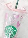 Starbucks Tumbler - "Pink Hearts"