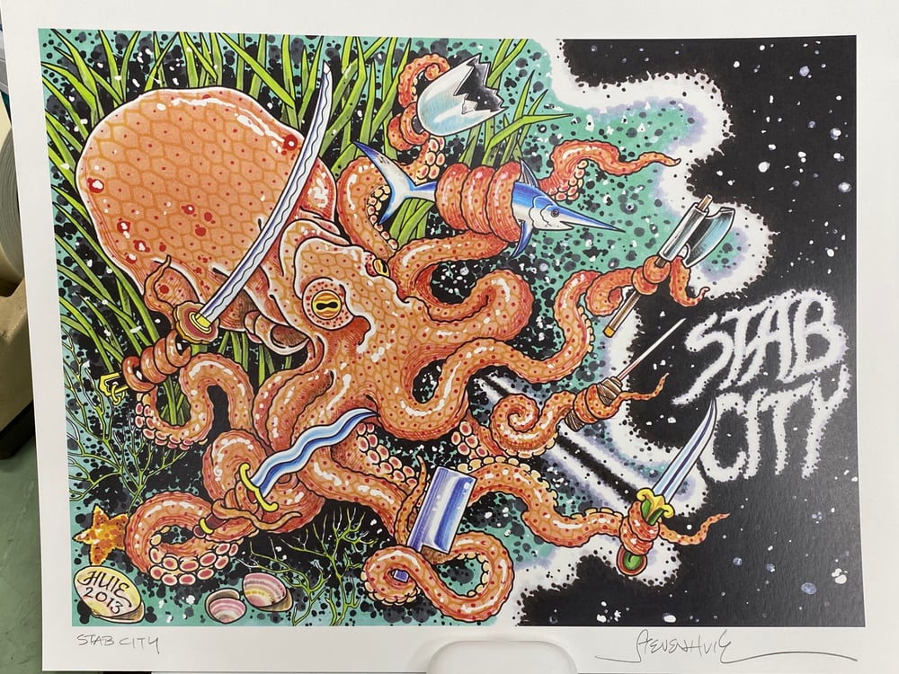 Image of Steven Huie - Stab city print