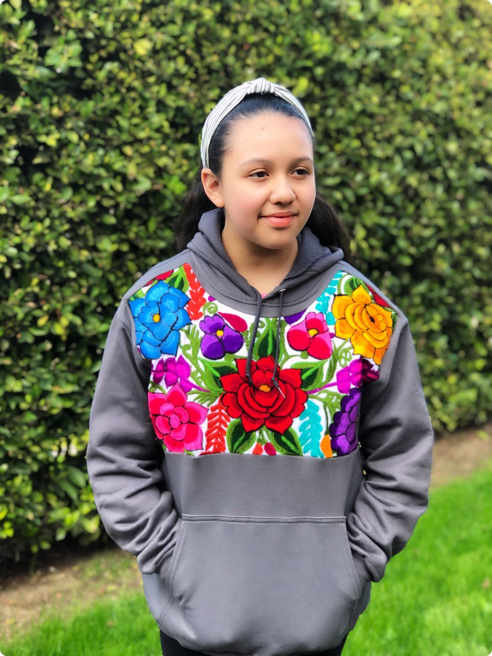 Image of New! Embroidered Hoodie 